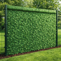 plasa decorativa cu frunze artificiale pentru gard protectie intimitate balcon gradina terasa