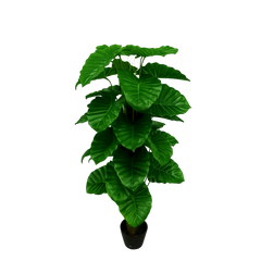 Planta artificiala verde 120cm cu frunze mari realiste, decor interior modern pentru casa, birou sau living