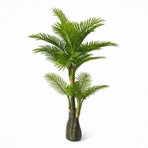 Palmier artificial 160 cm tip diamant frunze evantai verde intens decor interior elegant realist