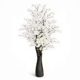 Copac artificial cires alb 170 cm cu flori mari, imagine PNG fara fundal, decor realist premium pentru design interior