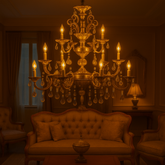 Candelabru Cu Cristale,12Xe14 60W cu becuri E14 argintiu 90 cm cu telecomanda pentru living dormitor hol sufragerie corp de iluminat din cristal cu becuri E14 si telecomanda pentru living dormitor hol sufragerie