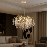 Candelabru Ø800 mm OG+FGD, design clasic-modern cu 8 brate E14, iluminare eleganta pentru living spatios si rafinat.
