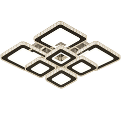 Lustra LED patrata 256W cu lumina reglabila si telecomanda, potrivita pentru iluminarea eficienta si moderna a unui birou contemporan