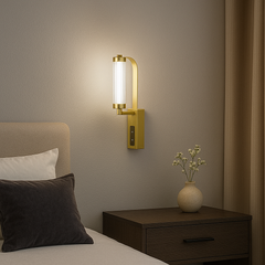 Aplica LED 59227/440 gold cu panou tactil si lumina reglabila pentru dormitor modern