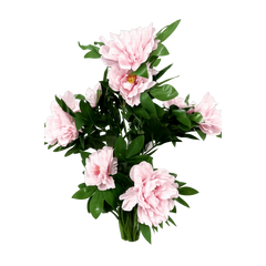 Copac artificial cu flori bujor roz 90 cm XC-BJ2P-90CM