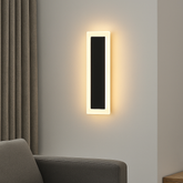 Aplica LED 71103/300MB negru mat, geometrie verticala moderna 8W, iluminat cald decorativ pentru living elegant.