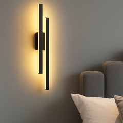 Aplica LED sferica neagra LUBAN, Ø40 cm, lumina reglabila calda-rece, atmosfera eleganta in dormitor