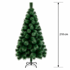 Brad Artificial MANIITSOQ, 210 cm, 280 vârfuri, Suport Metalic, Verde