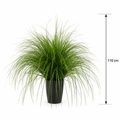 Planta Artificială Iarbă Ornamentală Tip Fântână, 110cm, Verde, Fara Ghiveci
