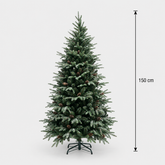 Brad Artificial QAANAAQ, 150 cm, 523 vârfuri, Verde