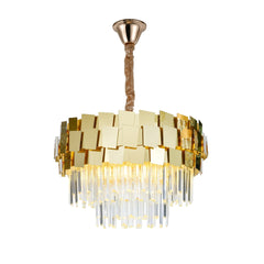 Candelabru rotund auriu cristale 60 cm model 5580-600FGD