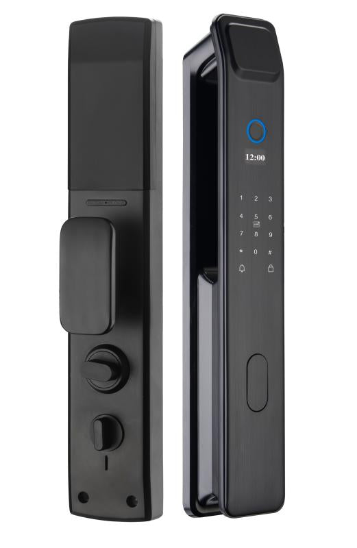 Incuietoare inteligenta LUBAN Classic bronz-roscat pentru usa metalica, cu PIN, amprenta si card RFID