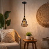 Pendul LED JD-52 E27 D15 x H24 cm iluminat interior