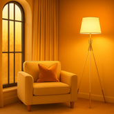 Lampadar PJA3-WH pentru living, lampa moderna alba