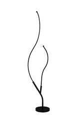 Lampadar 8742-BK negru, LED 68W, design sculptural