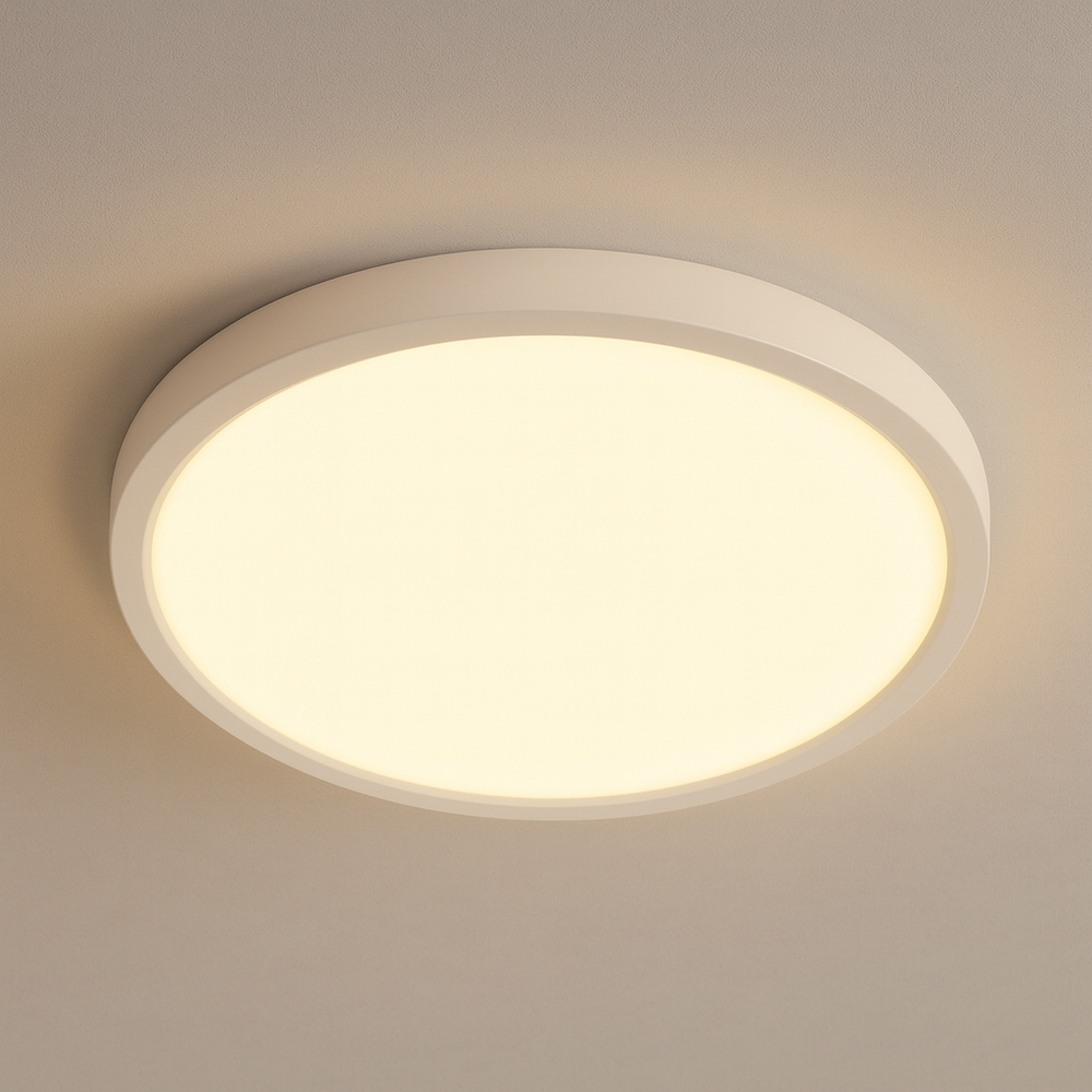 Plafoniera LED alba mata 36W 71392/500WH, lumina reglabila 3000–6500K, ideala pentru bucatarie moderna sau hol.