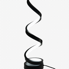 Veioza LED neagra spirala 40W ofera lumina calda sau rece, ideala pentru dormitoare moderne ce necesita atmosfera relaxanta si rafinata.