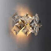 Aplica perete cristal crom 2xE27 89005/2 CH, iluminare eleganta glam pentru living sofisticat
