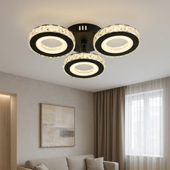 lustra LED 19373/3BK+CR 72W lumina reglabila 3000–6500K cu telecomanda, ideala pentru living modern cu iluminare eleganta