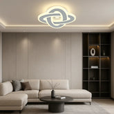 Aplica LED Sphere Pro 60W, forma rotunda moderna cu montaj versatil, iluminand livingul cu lumina adaptiva calda–rece