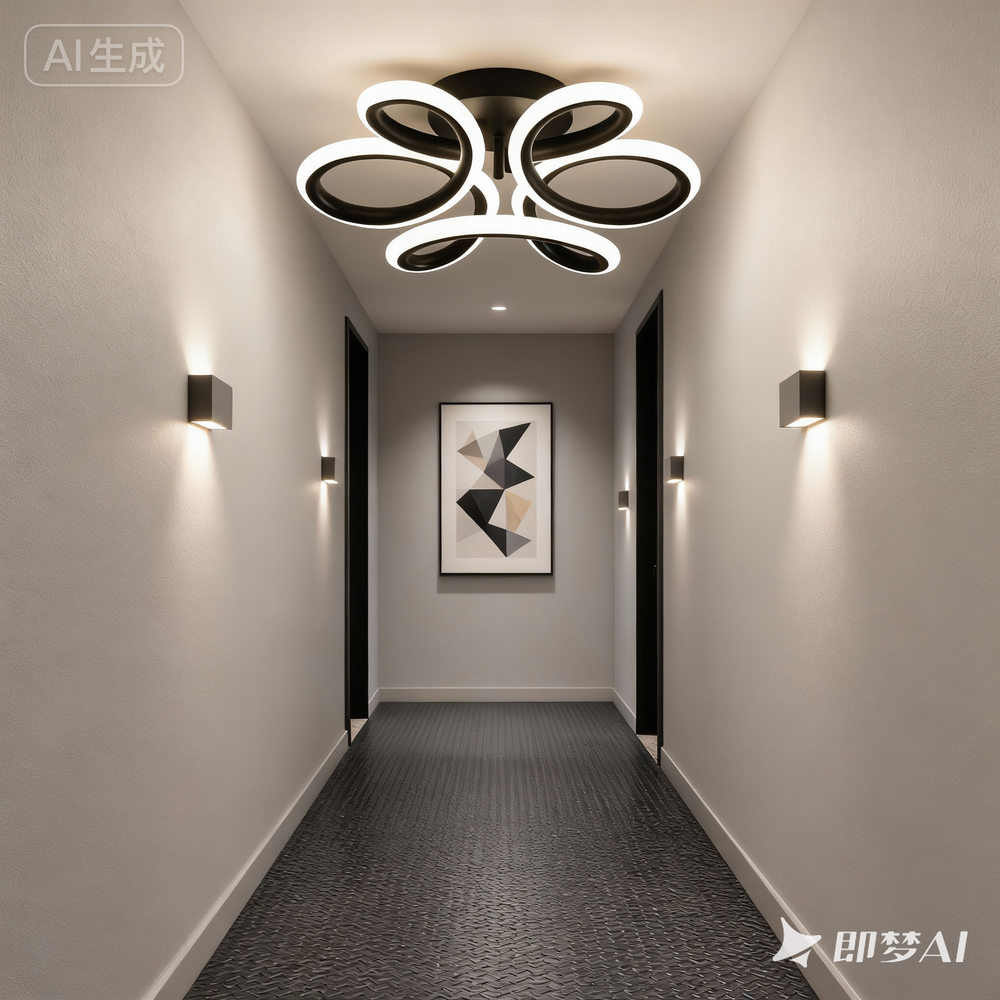 Lustra Led Neagra 56W cu LED integrat negru pentru dormitor living hol bucatarie birou plafoniera LED moderna pentru dormitor living hol bucatarie birou design elegant cu telecomanda