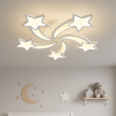 lustra LED 19316/5WH 110W pentru living, lumina reglabila 3000–6500K cu telecomanda, ideala pentru interioare moderne si iluminare eficienta