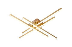 Lustra LED 9390/4T 144W cu design geometric alb negru ideal a pentru livinguri moderne cu lumin a reglabila si stil elegant