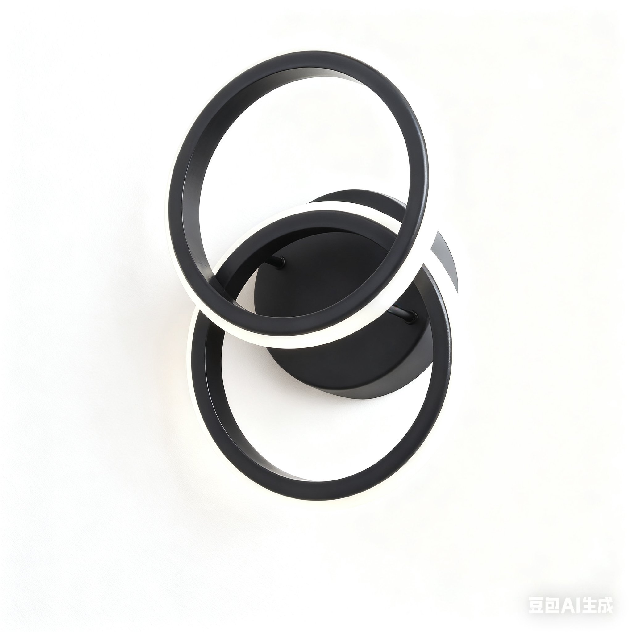 Lustra Led Cu 18W cu LED integrat negru pentru hol plafoniera cu telecomanda