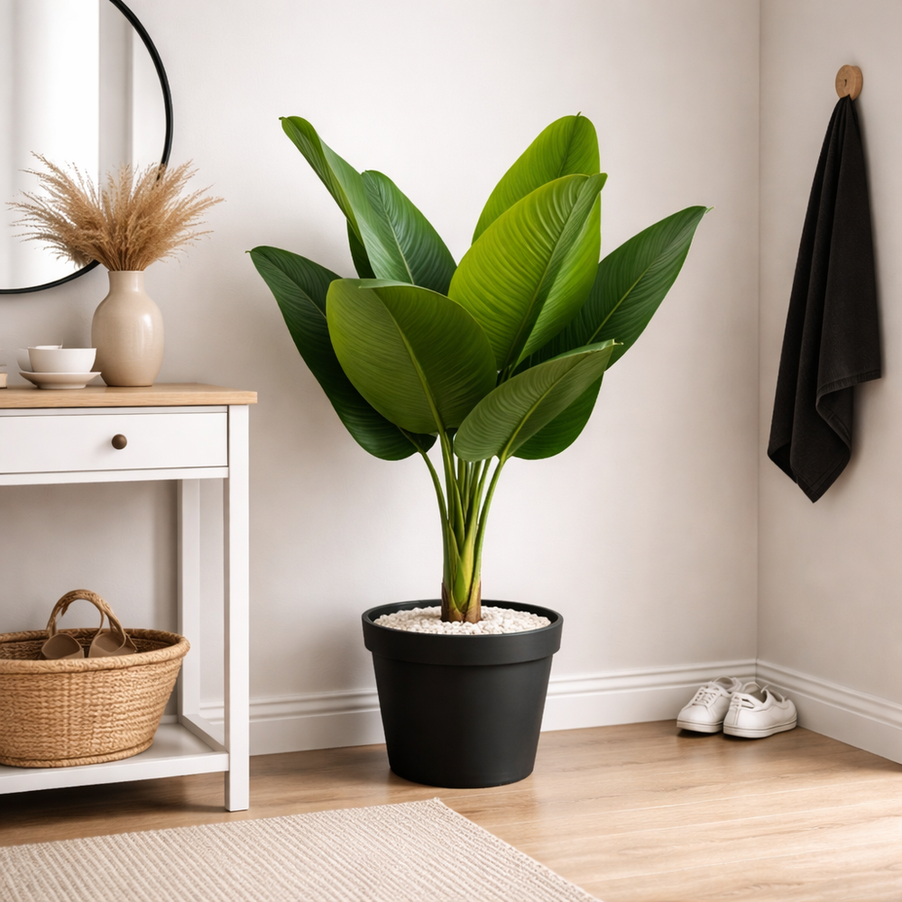 Copac artificial Canna 120cm verde decor intrare hol modern stil natural