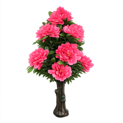 Copac artificial bujor rosu roz 140 cm XC-BJRR-140CM