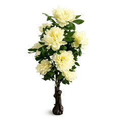 Copac artificial bujor alb 140 cm XC-BJAW-140CM