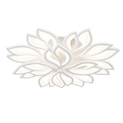 Lustra LED 19250/8+4N WH 240W cu lumina reglabila 3000–6500K si telecomanda, montata intr-un living modern pentru iluminare puternica si clara.