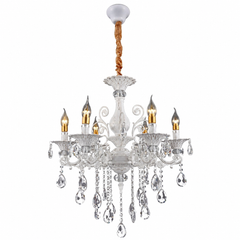 Candelabru Argintiu Cristal 2277/6 cu 6 Brate E14