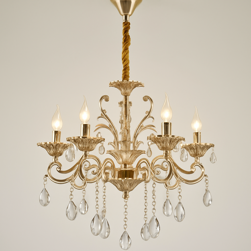 andelabru decorativ auriu cu 6 brate model 2325-6/FGD