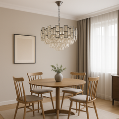 Candelabru cristal rotund argintiu – model 2334-400