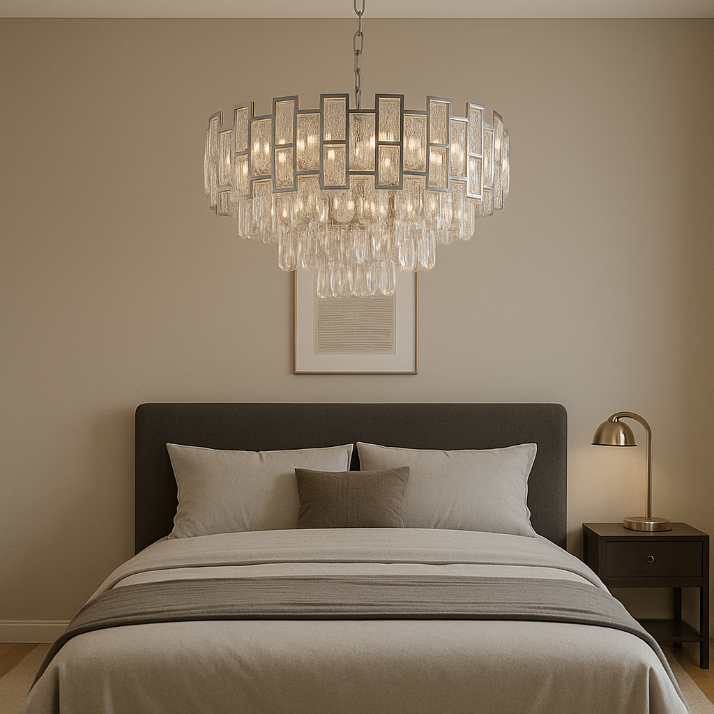 Candelabru cristal rotund argintiu – model 2334-600