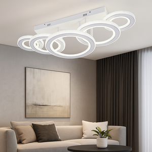 Lustra LED Rotunda 26032 178W Alb Crom cu Telecomanda