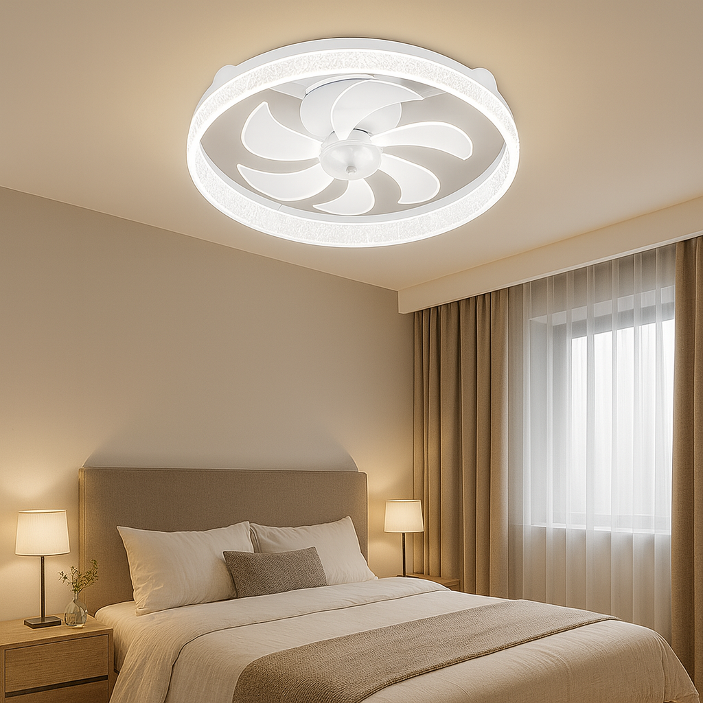 Lustra LED 26253/480A1 52W cu lumina reglabila si telecomanda, perfecta pentru dormitor modern, oferind iluminare clara si confort vizual optim.
