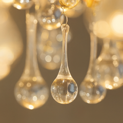 Aplica aurie cu cristale K9 design modern elegant, ideala pentru coridoare cu lumina calda si efect decorativ.