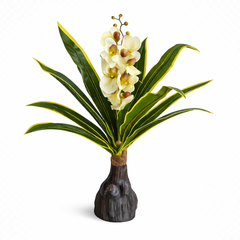 Orhidee artificiala alba 90 cm XC-ORHIDEE-90CM-WHITE