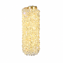 Aplica LED de Perete cu Cristale Auriu 20W, 30 cm, Model 5558