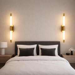 Aplica LED LUBAN Copper cupru 16W iluminare ambientala montata pe perete in dormitor elegant