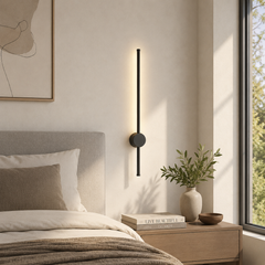 Aplica LED liniara metal negru 26W lungime 800mm lumina ajustabila