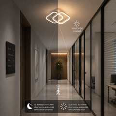 aplica LED alba L71363/2WH montata pe perete corp iluminat LED model L71363/2WH pentru hol sau baie cu telecomanda