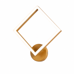 Aplică LED Gold 15W | Design Modern Geometric | 3 Tipuri de Lumină 7136F