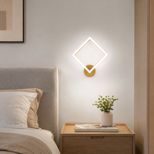 Aplică LED Gold 15W | Design Modern Geometric | 3 Tipuri de Lumină 7136F