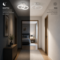 Lustra LED rotunda cu senzor 71393/2WH alba 18W