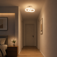 Lustra LED rotunda cu senzor 71393/2WH alba 18W
