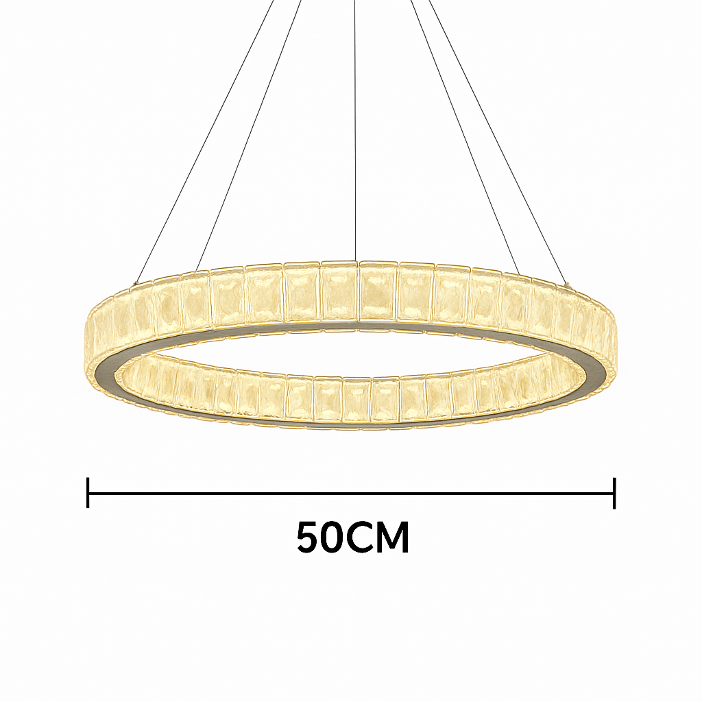 Lustra LED rotunda argintiu Orbit 56W cu telecomanda, iluminare eleganta si confortabila pentru dormitor