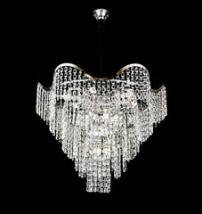 Candelabru modern lux cristale argintiu Ø60 cm 12 E27 78006-600 CH